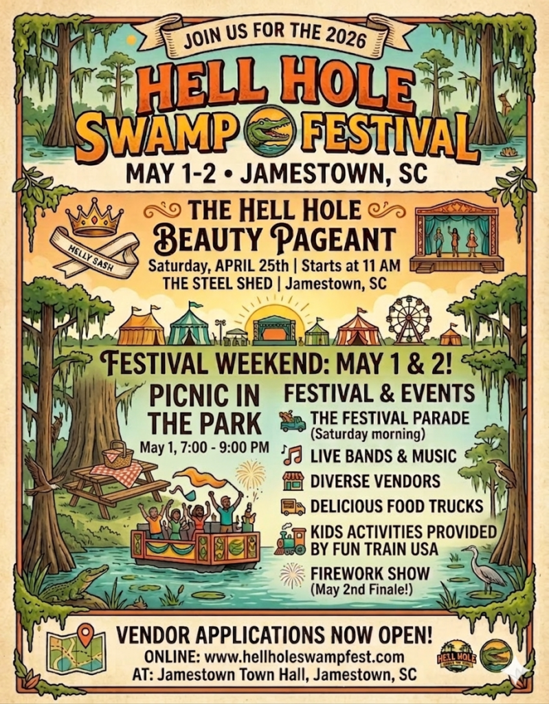 2026 Hell Hole Swamp Festival poster
