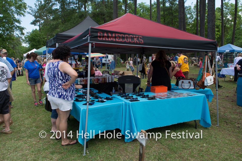 Vendors at the Hell Hole Swamp Festival